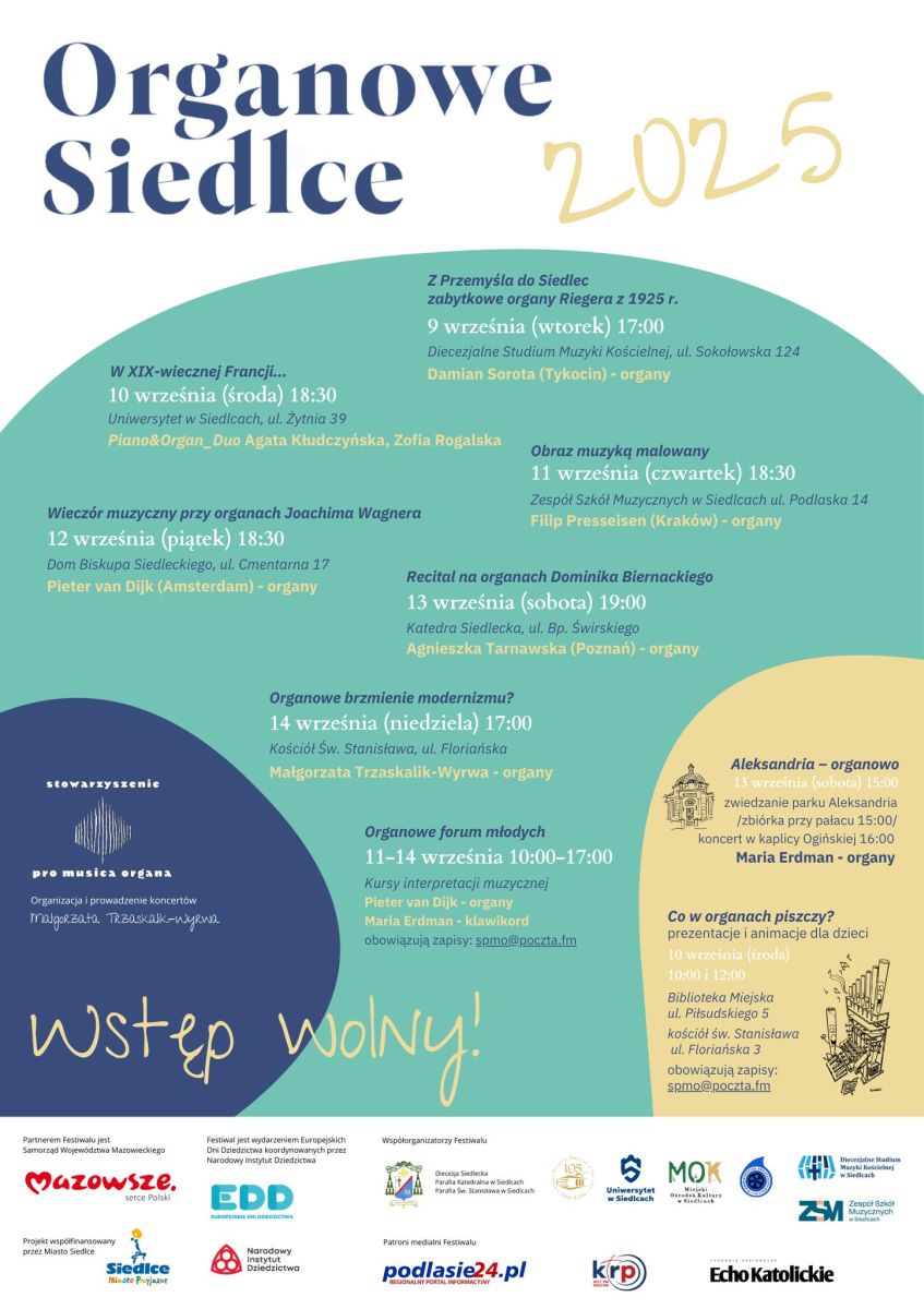 organowe siedlce 2025